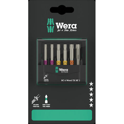 Wera Bit-Check 6 Wood TX HF 1 SB - 05073639001 (1/4)