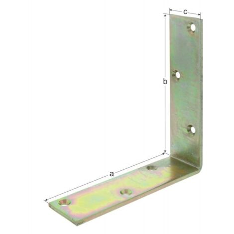 GAH Alberts escuadra para vigas L150 x 150 mm A.40 mm acero galvanizado amarillo S.5 mm - 333553 (1/3)