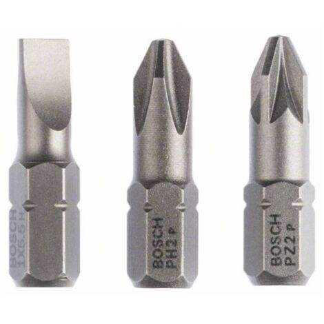 Bosch 2607001766 Punta atornillar Extradura S1,0 Ph2 Pz2x25mm 3 uds (1/2)