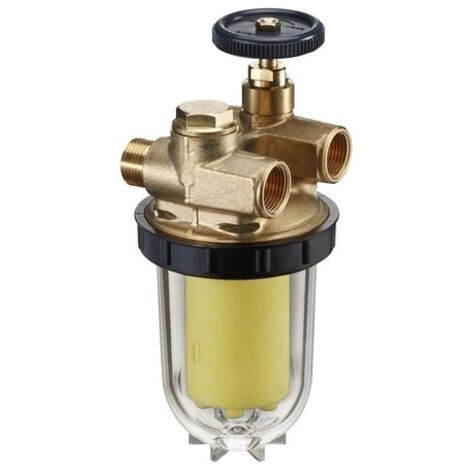 Filtro de combustible de separación de aire y conexiones 12X17 MF (1/4)
