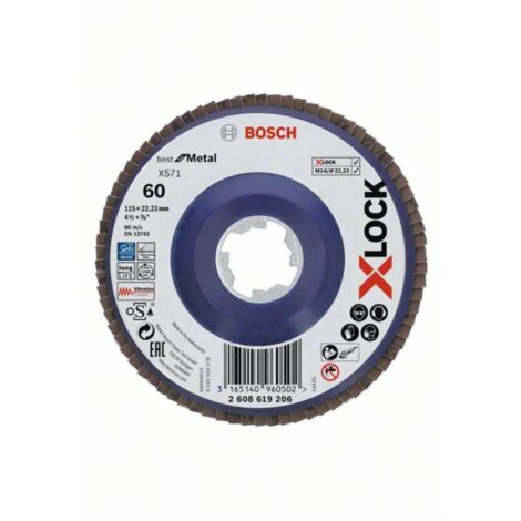 Bosch PRO X571 X-Lock Disco de láminas 115 mm G60 - 2608619206