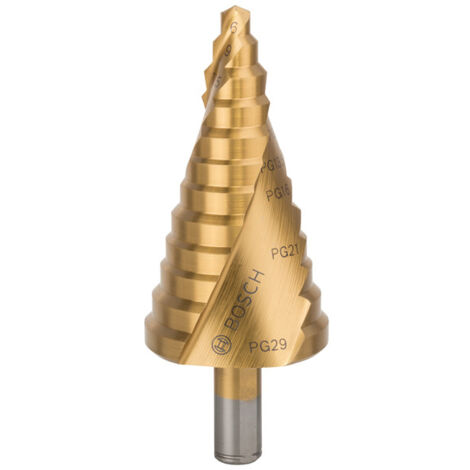 Bosch 2608587435 Broca para metal escalonada HSS-TiN 10 xPG7-PG21x93mm (1/5)