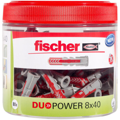 Fischer DuoPower 8 x 40 caja redonda (81 piezas) - 535982 (1/4)