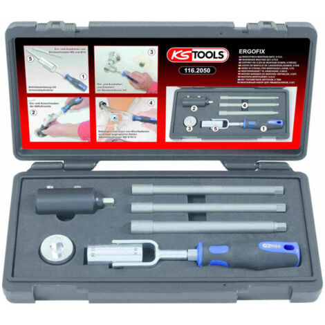 KS TOOLS Juego de montaje para lavabo de 6 piezas - 116.2050 (1/5)