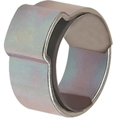 Abrazadera de manguera 1 oreja STA galvanizado brillante (W1) con anillo de inserción Ber.10.5-12.5mm 50pcs / bolsa (1/2)