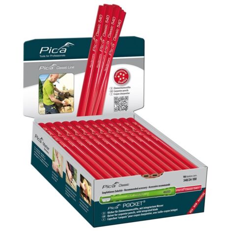 Pica Lápiz de Carpintero Classic 540 Longitud 30 cm - 540/30-100 (1/5)