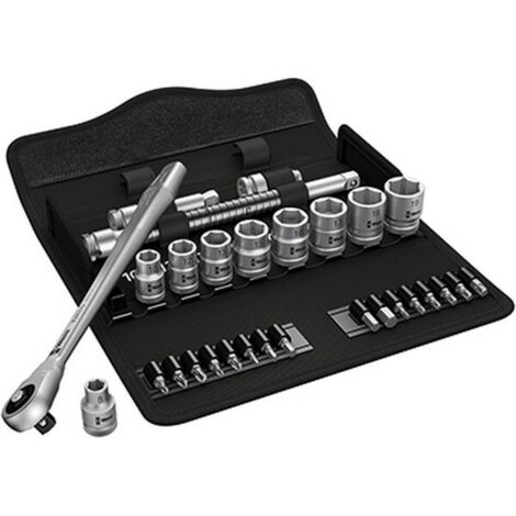 Wera  8100  SC  7  Zyklop  Juego  de  carracas  de  metal  1/2"-accionamiento  -  004077