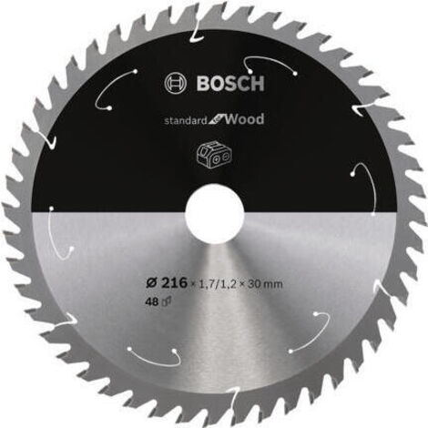Bosch 2608837726 Disco de sierra circular Standard Wood 216x30x48D BA