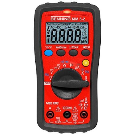 BENNING Multimeter  MM 5-2  0,1 mV-600  V AC/DC  - 44071 (1/2)
