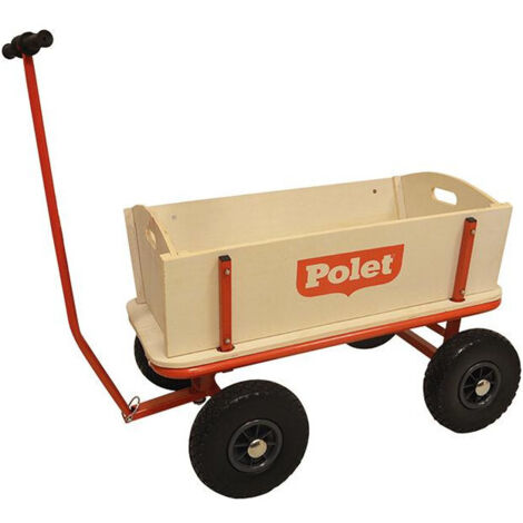 POLET Carro de mano 16,50kg 4 neumáticos PU/300 68l - 750010 (1/3)