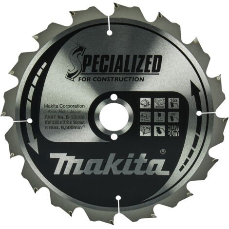 Makita  Hoja  de  sierra  SPECIALIZED  235x30x16Z  -  B-33560 (1/5)