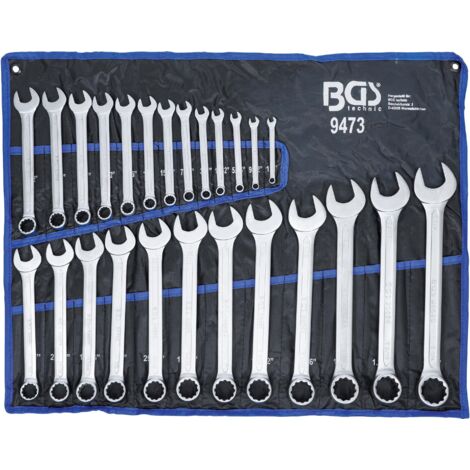 BGS Llave combinada de pulgadas SW 1/4" - 1.1/4" 25 pzas. - 9473 (1/5)