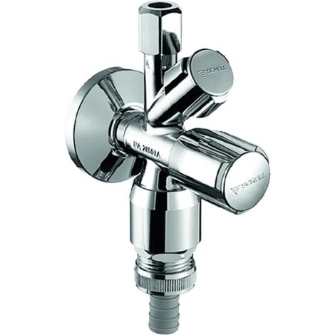 SCHELL válvula de esquina combinada COMFORT RV, RB, ASAG, 1/2 pulgada, cromo (1/2)