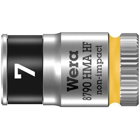 Wera vaso de llave 8790 HMA HF 1/4" hexagonal SW 7 mm longitud 23 mm - 5003722001