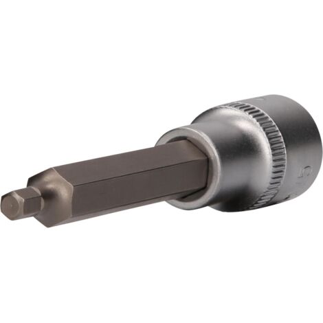 BRILLIANT TOOLS 1/2" Llave de vaso hexagonal interior 100 mm de largo 5 mm - BT022870 (1/4)