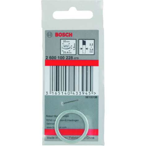 Anillo reductor hojas sierra circular 254 x 20 x 18 mm BOSCH 2600100228