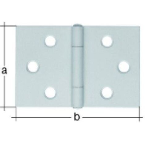 GAH Alberts Bisagra H.81mm B.128mm S.1,5mm VA ancha - 361297 (1/3)