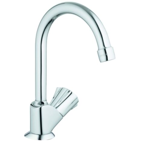 GROHE Válvula de escuadra Costa 203931 DN15 Marcación azul Caño giratorio cromo, 20393001