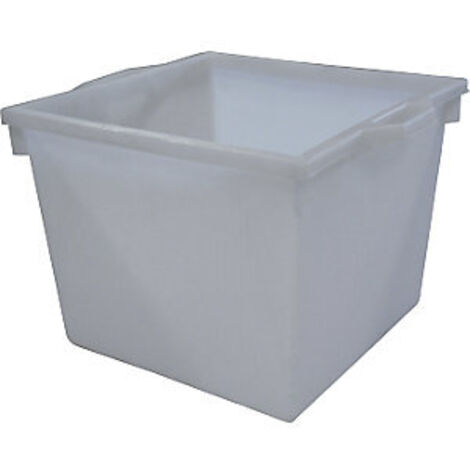 GRAF contenedores de plástico cuadrados 60 l PE natural - 812920