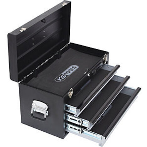 KS TOOLS  Werkzeugtruhe mit  3 Schubladen-schwarz,  L508xH255xB303mm -  801.0003 (1/5)
