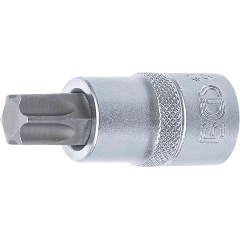 BGS  Punta  de  destornillador  con  cuadradillo  interior  12,5  mm  (1/2")  perfil  en  T  (para  Torx)  T60  -  4378