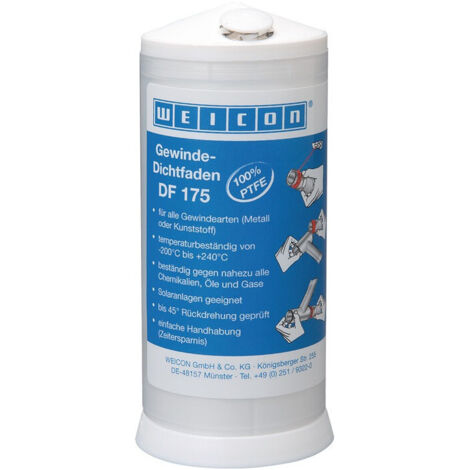 WEICON Hilo sellador de roscas DF 175 175m lata dispensadora - 30010175 (1/2)