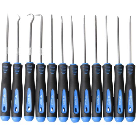BRILLIANT TOOLS  Juego  de  ganchos  y  destornilladores  12  piezas  -  BT542080 (1/4)