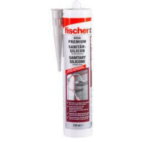 Fischer 1x Silicona Sanitaria 310 ml DSSA W blanca - 053101 (1/3)