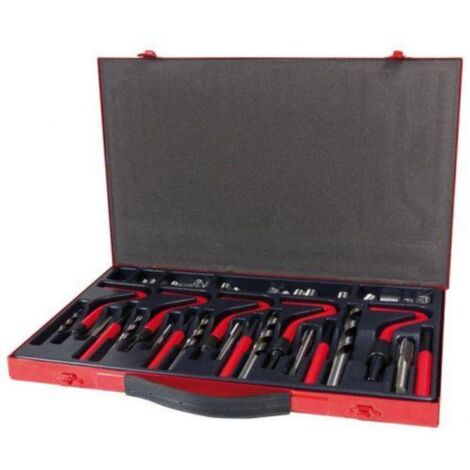 RUKO 244208 JUEGO DE 46 PIEZAS PARA REPARACIÓN DE ROSCAS M5-M12 PROCOIL