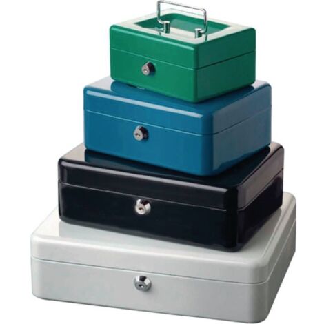 Caja L.125xH.60xP.95 mm acero pintado rojo con cerradura de cilindro