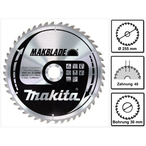 Makita MAKBLADE Hoja de sierra 255x30x48Z - B-32699 (1/5)