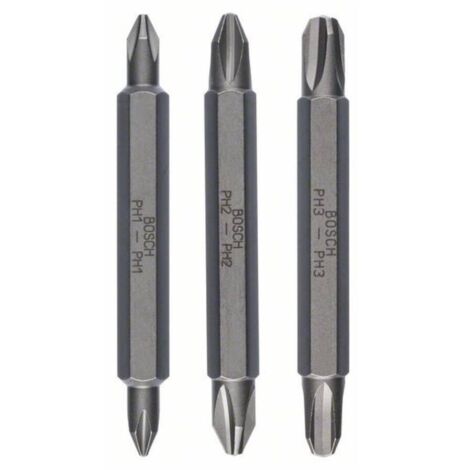 Juego  de  puntas  Bosch,  3  unidades  PH1,  PH1,  PH2,  PH2,  PH3,  PH3,  60  mm  -  2607001748 (1/2)