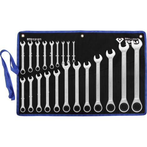 BRILLIANT TOOLS Juego de llaves de carraca 21pzs. 6 - 32 mm - BT013121 (1/4)