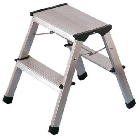 Hailo  escalera  de  tijera  con  peldaños  incl.  plataforma  2  -  4442-701 (1/6)