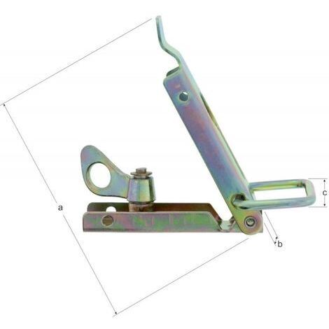 GAH Alberts Kistenverschluss H.93 mm B.30 mm STA galv.gelb verz - 347772 (1/3)