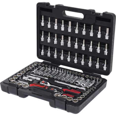 KS TOOLS 1/4"+3/8" CHROMEplus juego de llaves de vaso, 99 pzs. - 918.0699 (1/4)