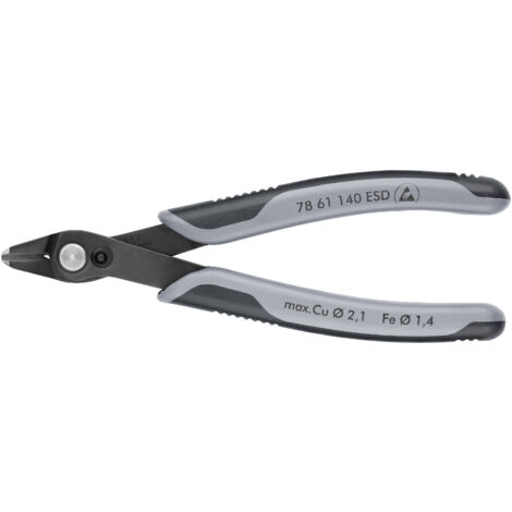 KNIPEX 78 61 140 ESD Electronic Super Knips® XL ESD con mangos multicomponentes Barnizados 140 mm
