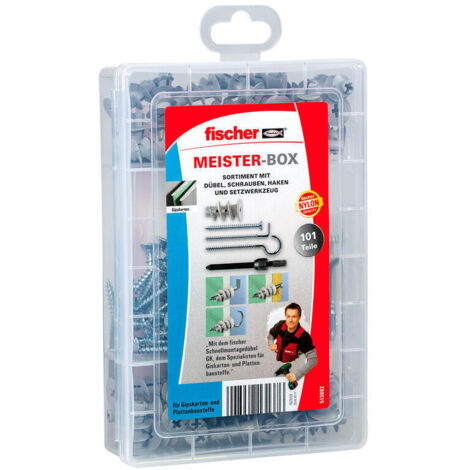FISCHER MEISTER-BOX GK-TACOS, TORNILLOS Y ANZUELOS, 101 TEILIG (1/4)
