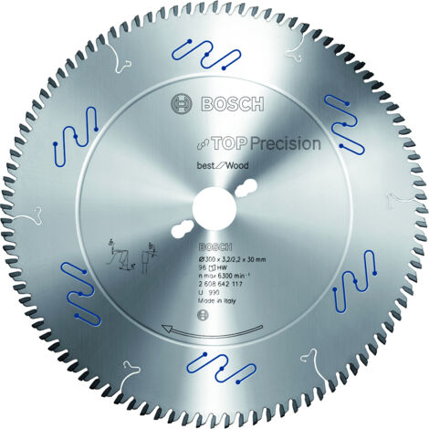 Bosch Hoja de sierra circular Top Precision Best for Wood, 500 x 30 x 4,4 mm, 60 - 2608642125