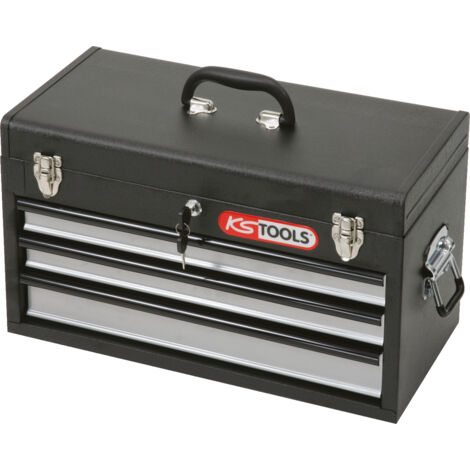 KS TOOLS Werkzeugtruhe mit 3 Schubladen-rot, L508xH255xB303mm - 891.0003 (1/5)