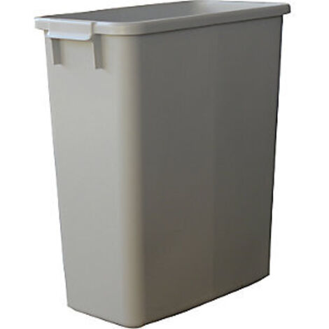 Recogedor de residuos y material reciclable 60l A590xL285xF555mm PE gris GRAF