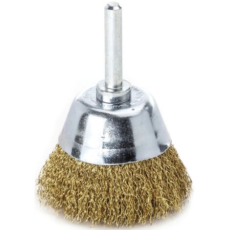 Lessmann Topfbürste Ø 50 mm Schaft 6 mm Drahtstärke 0,2 mm - 435542 (1/2)