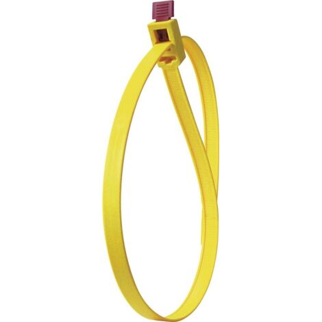 HellermannTyton SpeedyTie® bridas de sujeción amarillo rojo 750 mm