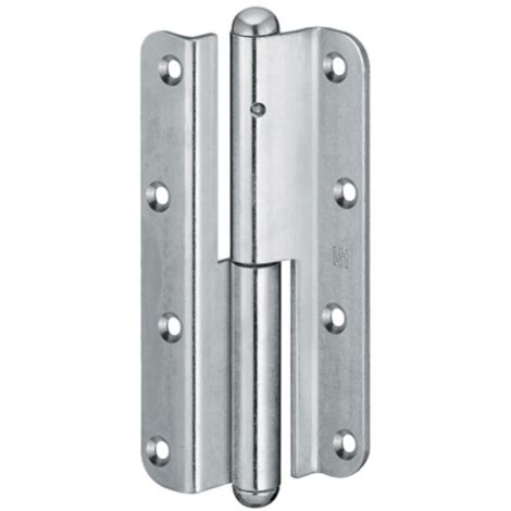 SIMONSWERK Bisagra QF1 Acero galvanizado Alas de madera enrasadas Longitud del rollo 140 mm DIN derecha - 5 130581 1 01006 (1/4)