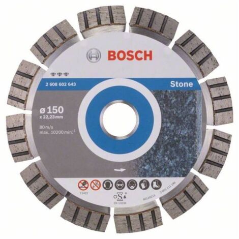 Disco de diamante Bosch PRO Stone 150 x 22,23 mm - 2608602643
