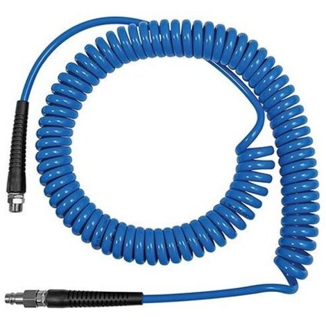 Riegler manguera espiral roscada protección antitorsión PU G 1/4 Ø 10 x 6,5 mm longitud 7,5m 158162 (1/3)