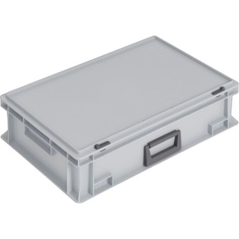 Caja de plástico Lockweiler L600xW400xH163 mm PP 1 asa - PC33-139. 233.110. 118 (1/3)