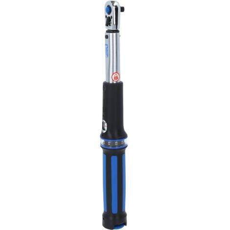 BRILLIANT TOOLS 1/4" llave dinamométrica con cabeza de carraca reversible 1 - 25 Nm - BT141906 (1/4)