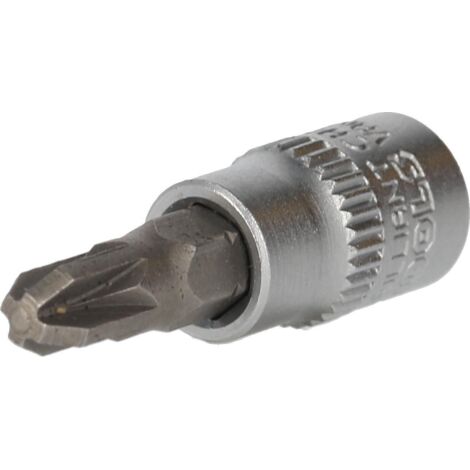 BRILLIANT TOOLS 1/4" PZ Bit de vaso para tornillos de cruz PZ3 BT020803