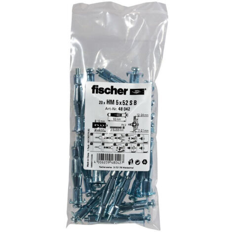 FISCHER - LA CAVIDAD METÁLICA DE FIJACIÓN HM 5X52 SB (20) EL ARTÍCULO 048 042 CANTIDAD: 1 (1/4)
